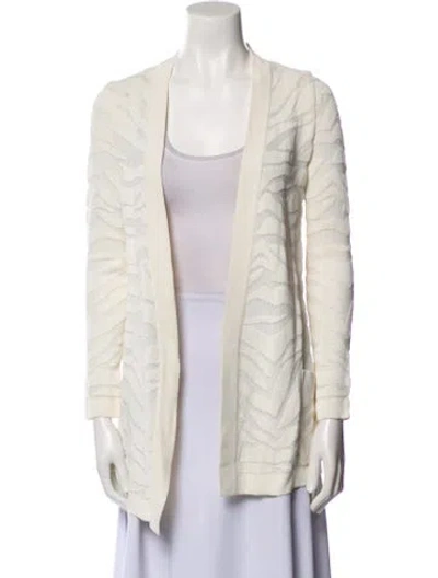 Pre-owned Balmain V-neck Sweater In Neutral