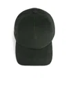 Balmain Washed Cotton Cap In Blue