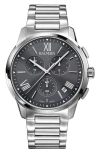 Balmain Watches Athracite Bracelet Chronograph Watch, 42mm In Stainless Steel