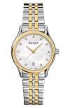 Balmain Watches Beleganza Diamond Bracelet Watch, 32mm In Stainless Steel/ Yellow Gold