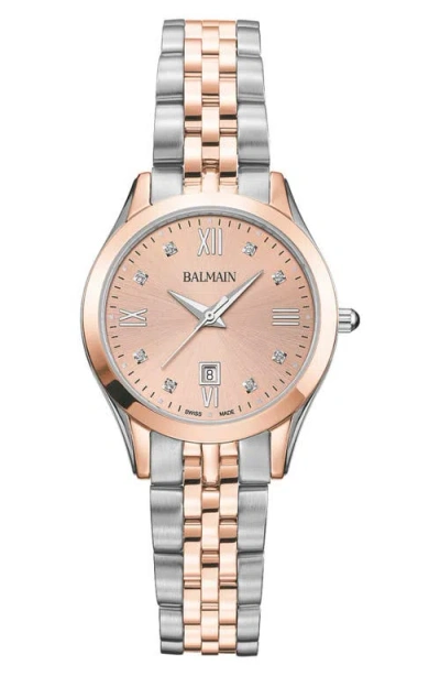 Balmain Watches Classic R Diamond Bracelet Watch, 30mm
