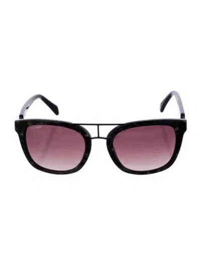 Pre-owned Balmain Wayfarer Gradient Sunglasses In Black