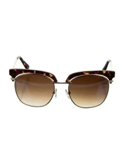 Pre-owned Balmain Wayfarer Gradient Sunglasses In Brown
