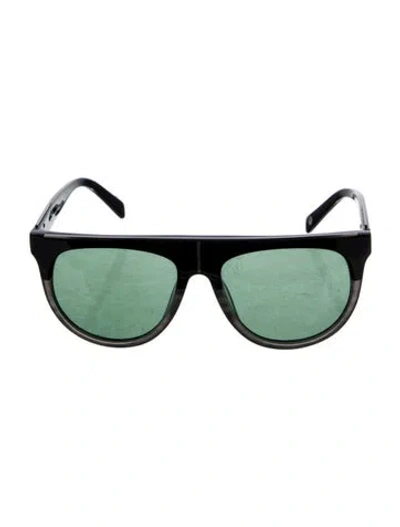 Pre-owned Balmain Wayfarer Tinted Sunglasses In Black