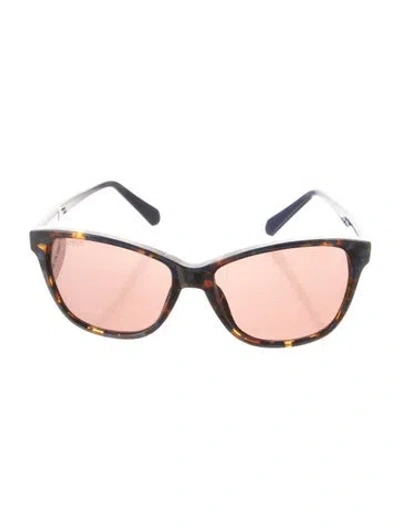 Pre-owned Balmain Wayfarer Tinted Sunglasses In Blue