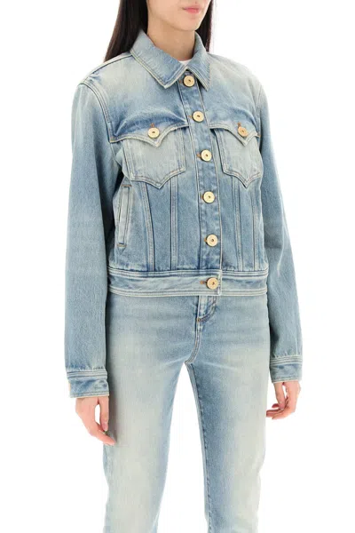 Balmain Vintage Denim Jacket In Blue