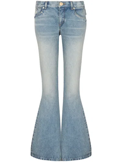 BALMAIN WESTERN LOW-RISE BOOTCUT JEANS