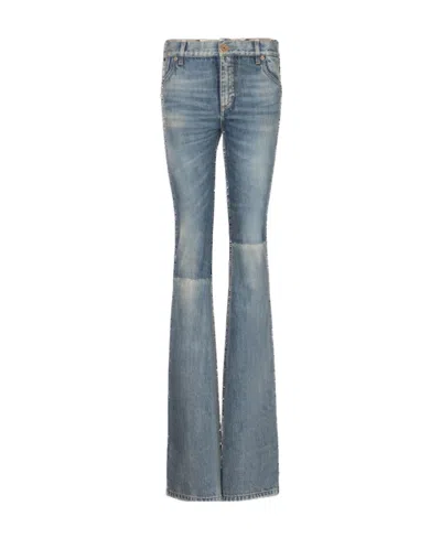 BALMAIN WESTERN BOOTCUT DENIM JEANS