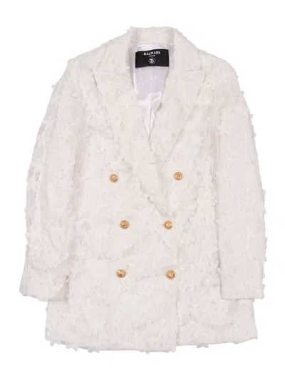 Balmain Suit Jacket In Neutral