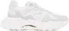 Balmain White B-east Sneakers In 0fb Blanc Optique