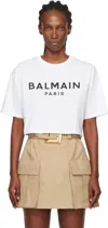 Balmain Cropped Logo T-shirt In Multi