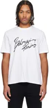 Balmain White ' Paris' Writing T-shirt In White