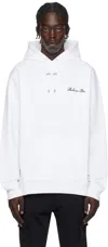 Balmain White '' Signature Hoodie In Gab Blanc/noir