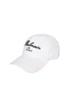 BALMAIN WHITE BASEBALL CAP