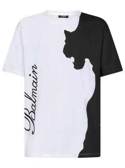 Balmain White Cotton Jersey T-shirt