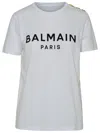 Balmain Logo Print Crewneck T-shirt