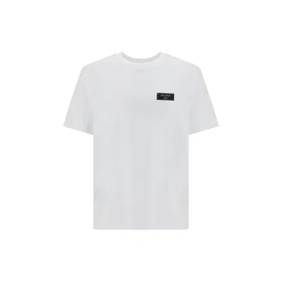 BALMAIN WHITE COTTON T-SHIRT