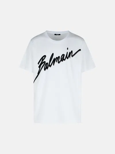 Balmain White Cotton T-shirt