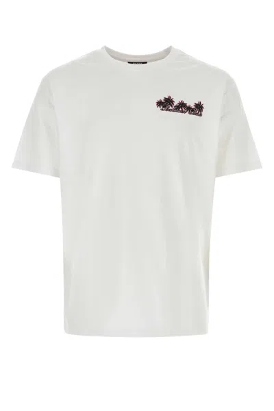 BALMAIN WHITE COTTON T-SHIRT