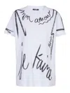Balmain Sl Writing Printed T-shirt