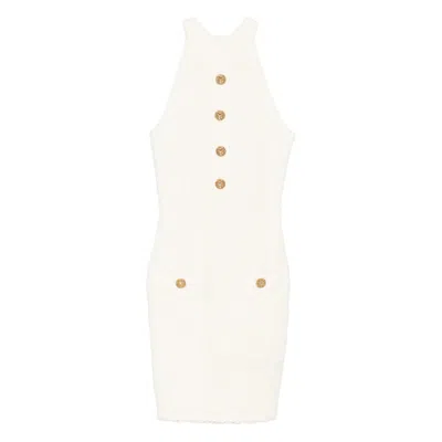 BALMAIN BALMAIN WHITE DRESSES - DAY DRESSES WOMEN