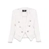 Balmain Tweed Blazer In White