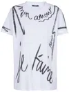 Balmain Sl Writing Printed T-shirt