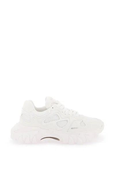 Balmain White Leather And Mesh Sneakers For Women By A Top Fashion Brand