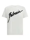 Balmain White Logo T-shirt In White