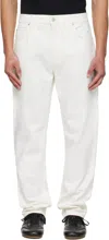 Balmain Regular Fit Jeans In Off White In White