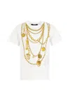 Balmain Chain-print T-shirt In White
