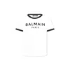 Balmain White T-shirt For Kids With Logo In White