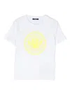 Balmain Rubberised-logo Cotton T-shirt In White