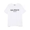 Balmain Printed Cotton T-shirt In White