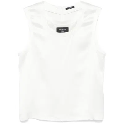 Balmain White T-shirts & Vests - Vests & Tanks Men