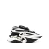 Balmain Unicorn Low Sneakers - Leather - Black In White