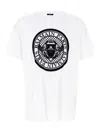 Balmain White Cotton T-shirt With Maxi Logo Print In White