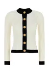 Balmain Women Ls Buttoned Torsade Knit Cardigan