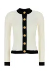 Balmain Women Ls Buttoned Torsade Knit Cardigan