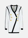 Balmain White Viscose Blend Dress