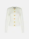 Balmain Knit Sweater Gold-tone Buttons In White