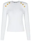 Balmain Crew-neck Sweater With Buttons