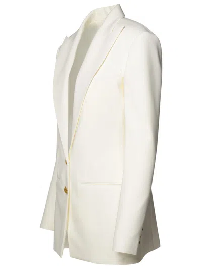 Balmain White Viscose Jacket