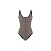 Balmain Body In Black And Ivory Bicolor Jacquard With Monogram