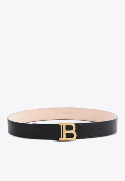 Balmain Wide Calfskin Pin B-belt