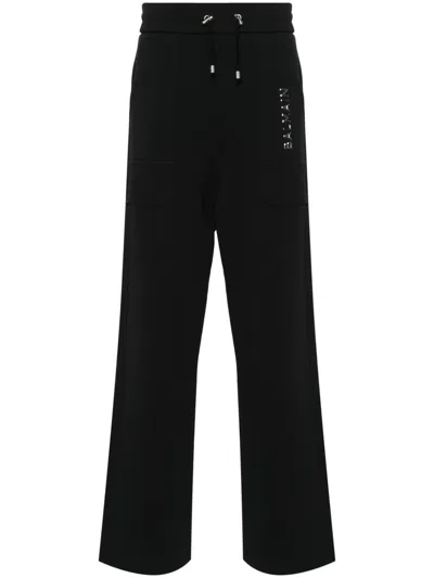 BALMAIN WIDE-LEG COTTON TRACK PANTS