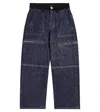 Balmain Wide-leg Jeans In Blue