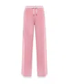 Balmain High-waisted Casual Pants With Elastic Waistband In Pink