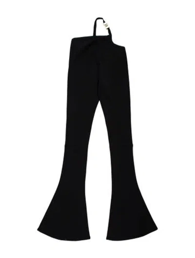 Pre-owned Balmain Wide Leg Pants In Black