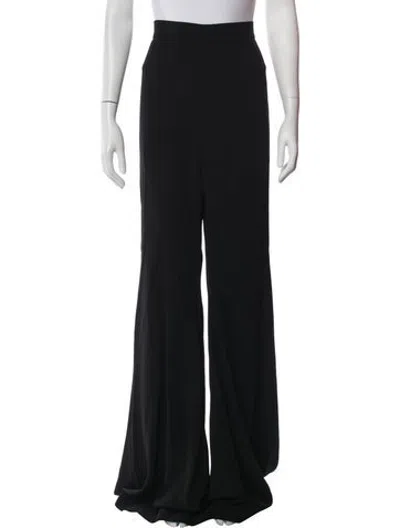 Pre-owned Balmain Wide Leg Pants In Black
